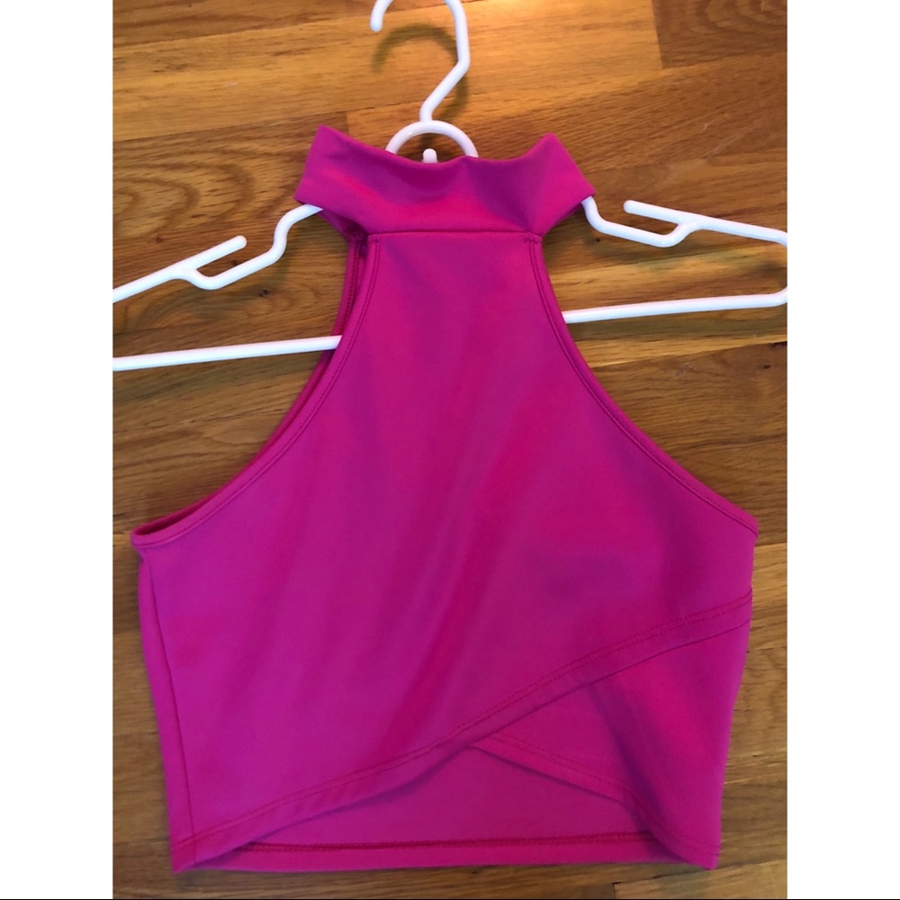 Hot pink crop top